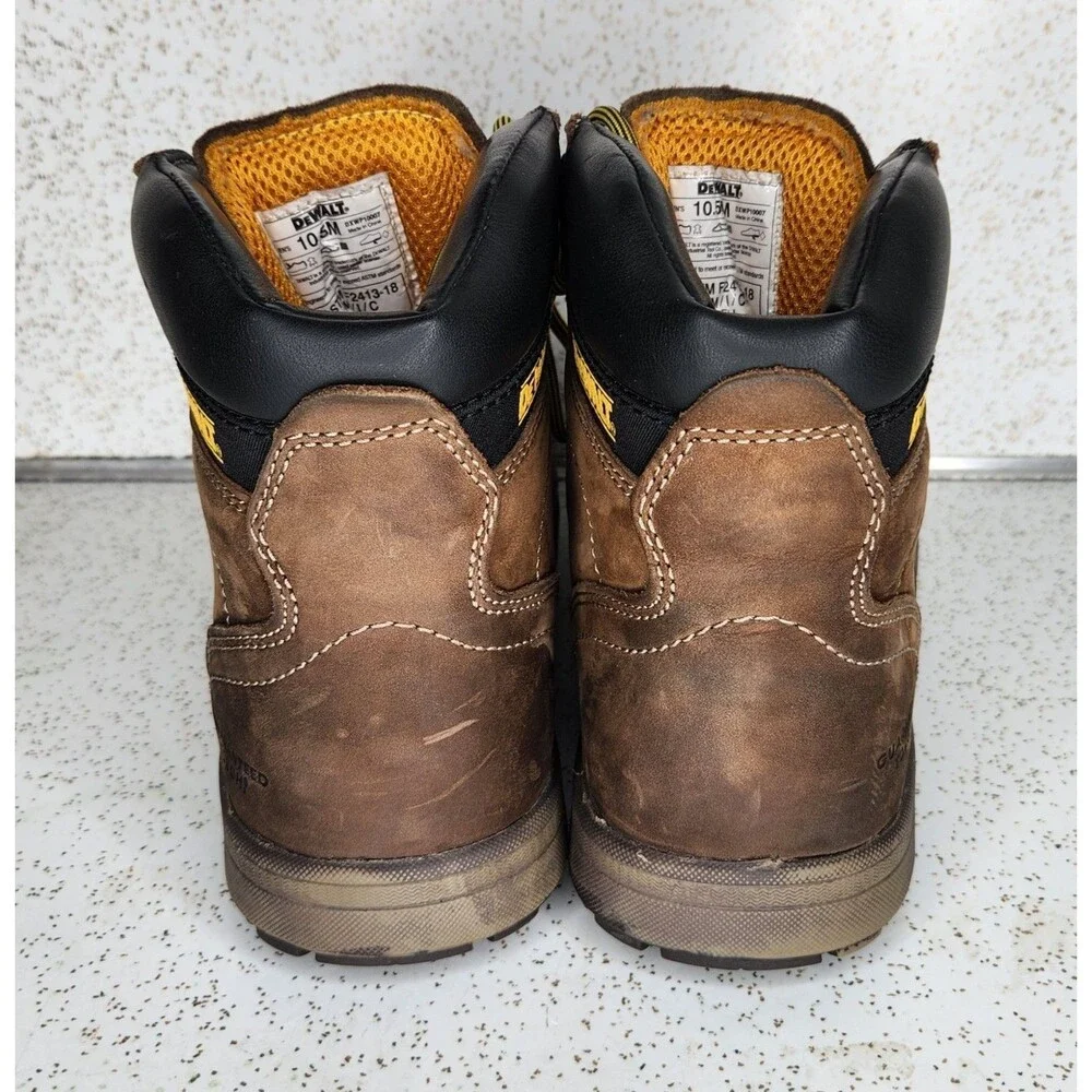 Men's Dewalt Plasma PT Plain Toe Industrial Oil Slip Resistant Brown Work Boots